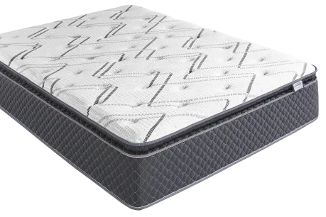 a white mattress with gray sides