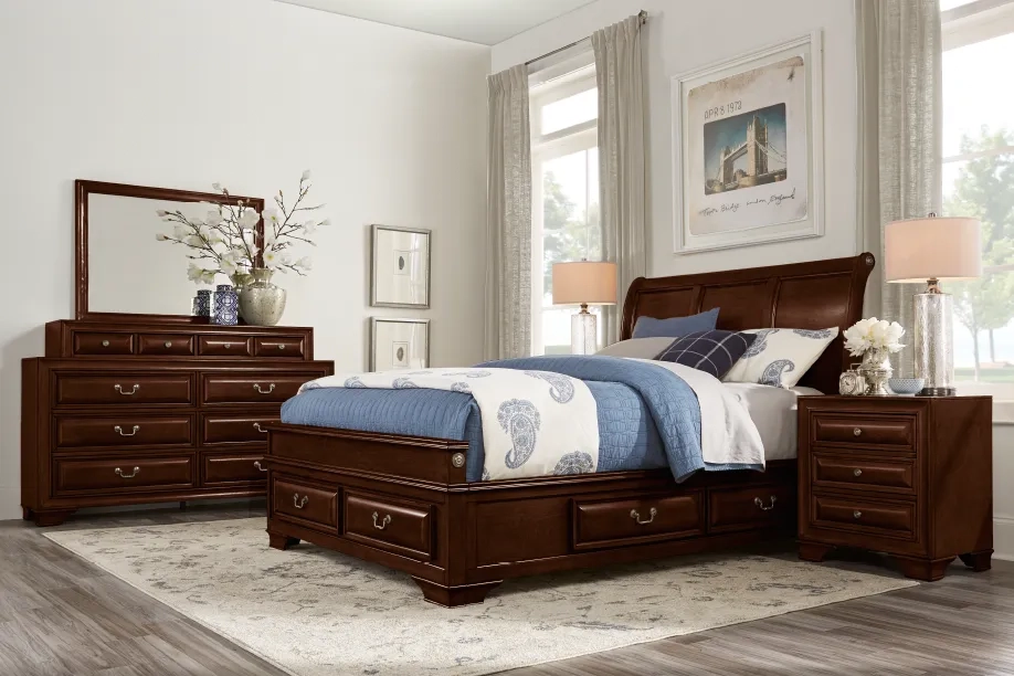 Rooms to go full bed set clearance