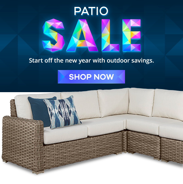 patio sale. start off the new year with outdoor savings. shop now. 