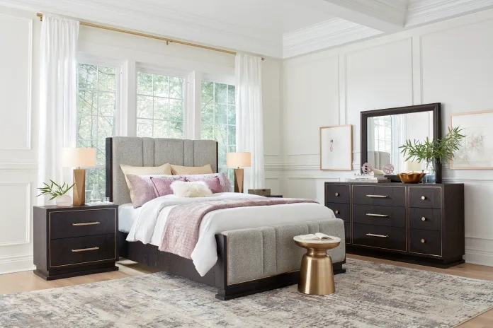 grey modern bedroom set