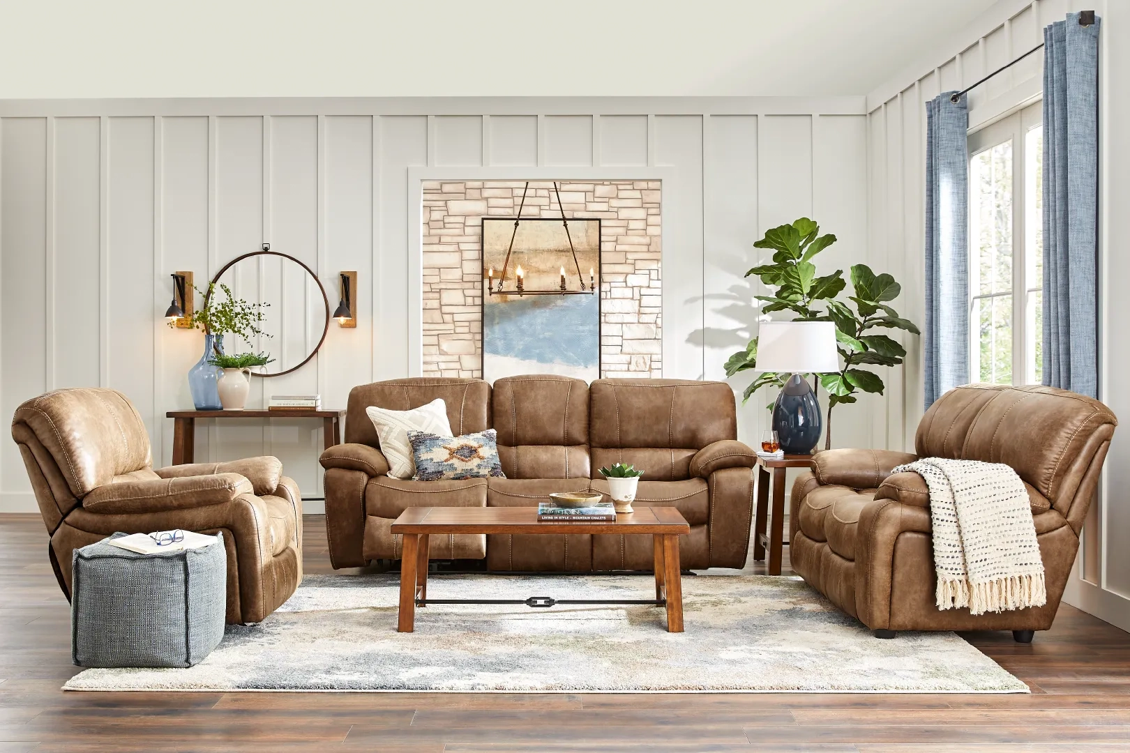 Cindy crawford shop sofa set