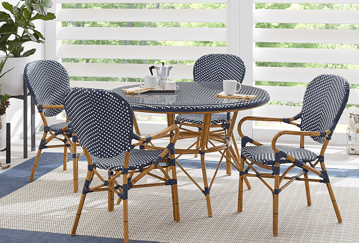 rooms to go rattan dining set