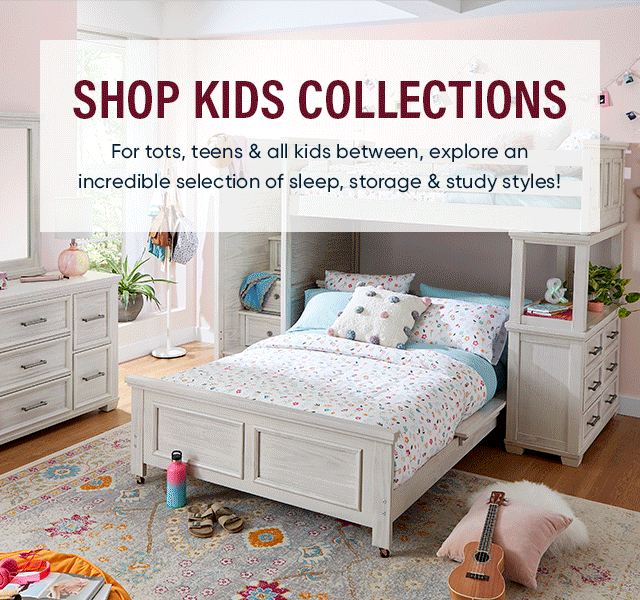 Kids & Teens Bedroom Furniture Collections