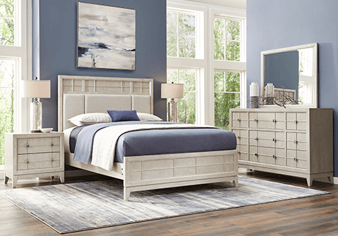 Rooms To Go Bedroom Furniture, White Full Size Bed And Dresser Set