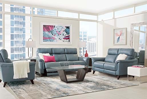 Living Room Furniture, Rooms To Go Leather Sofa Recliner