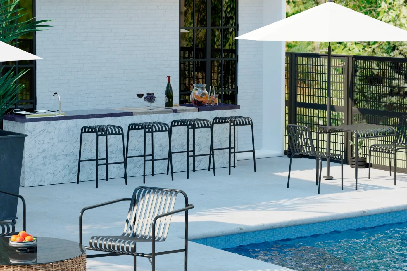 Enhancing Your Outdoor Space with Black Metal Patio Furniture & Decor