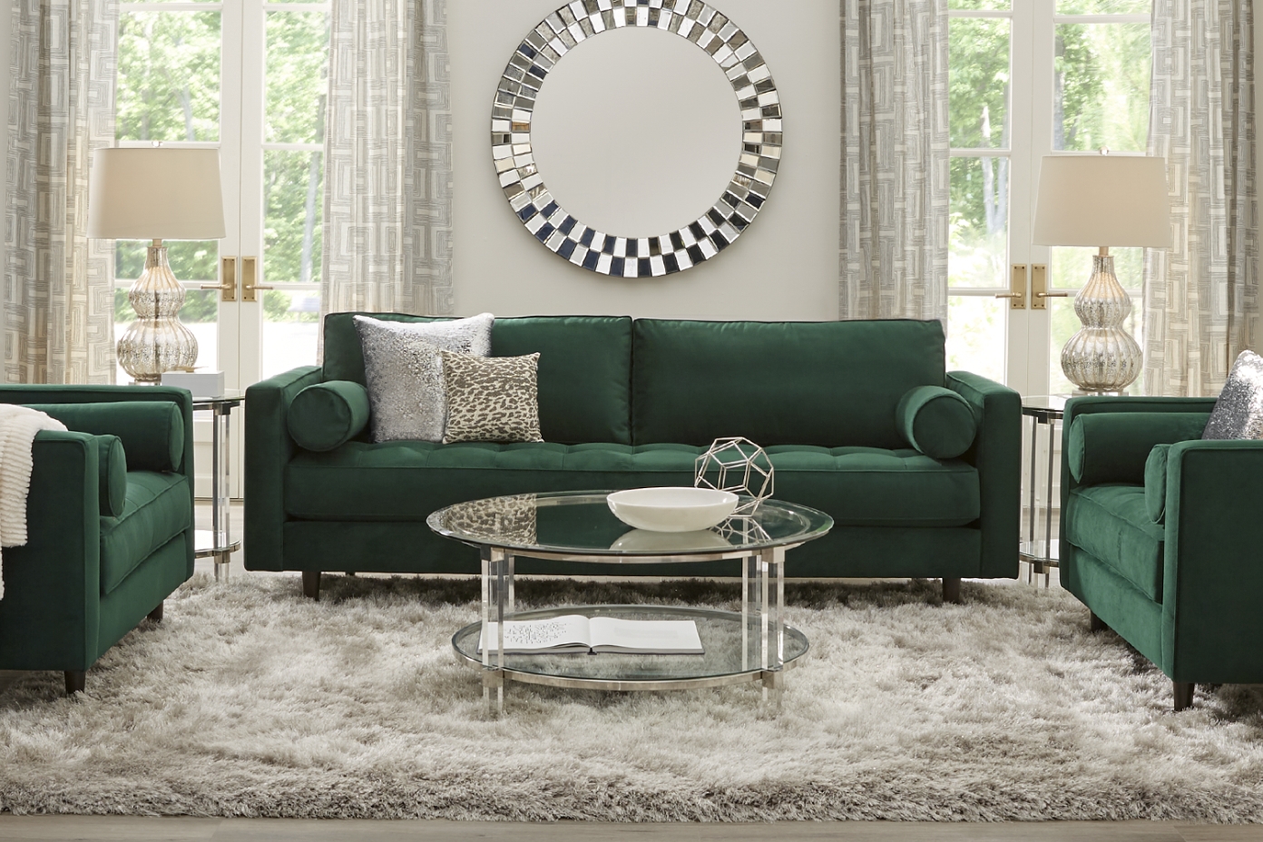 Decorating with velvet sofas best sale