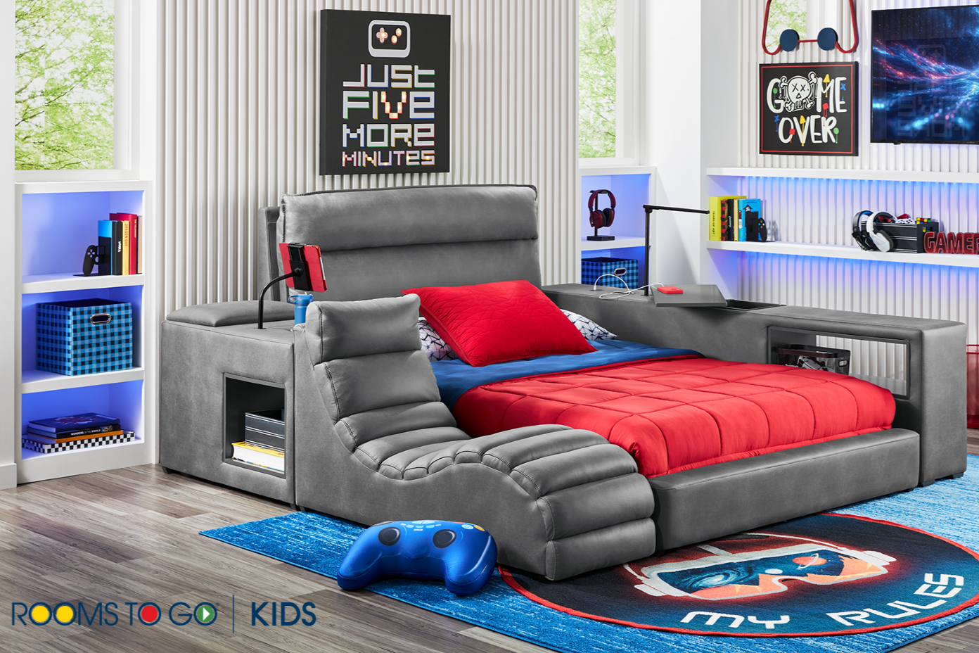 Rooms To Go Kids gaming bed.