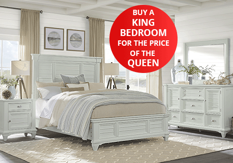 Buy a King Bedroom for the price of a Queen