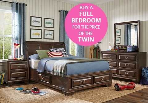 Buy a FULL Bedroom for the price of the Twin