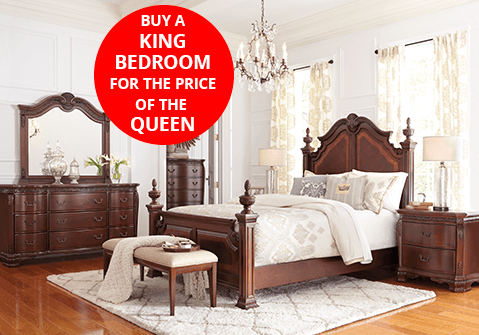 Buy a King bedroom for the price of the Queen