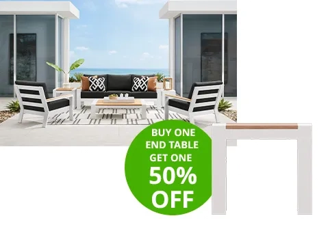 Buy One End Table Get one 50% OFF