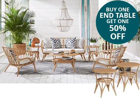 Buy one End Table Get one 50% OFF