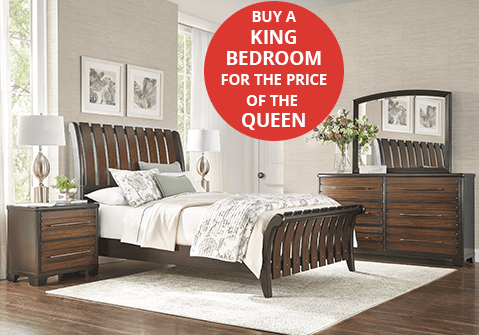 Buy a King Bedroom for the price of the Queen