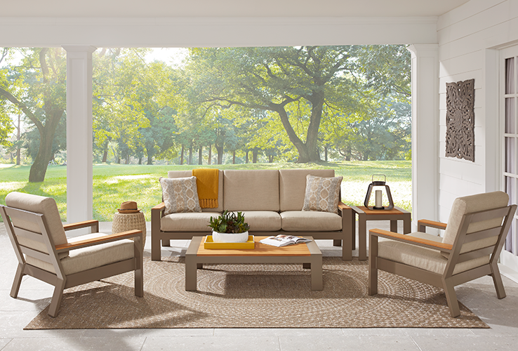 Outdoor Patio Dining Furniture Wicker, Wood, Teak