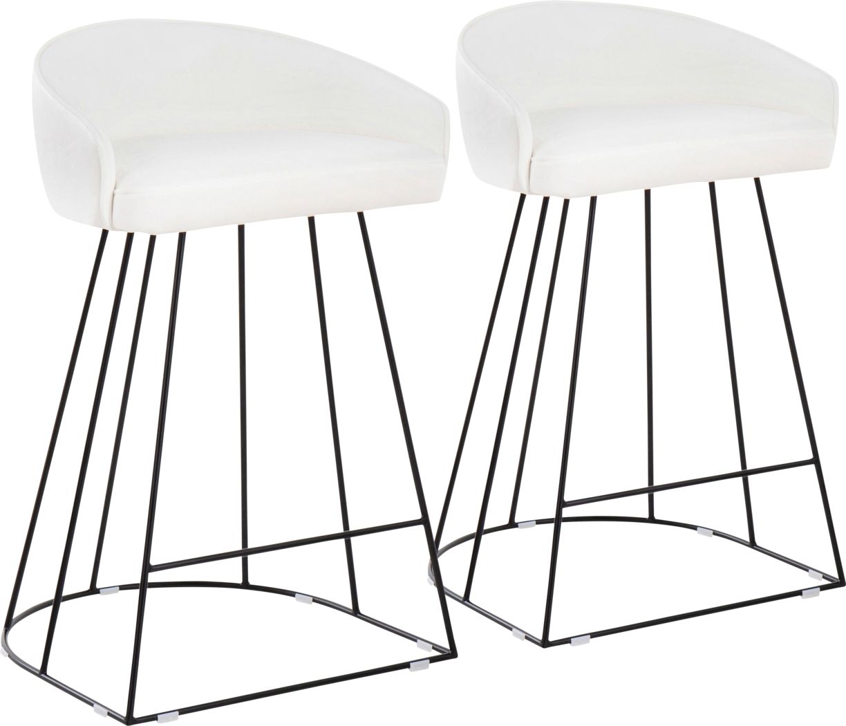 White Barstools Counter Height Stools, 24 Inch White Bar Stools