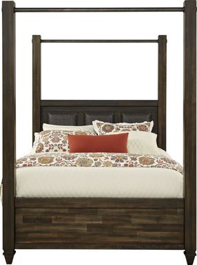 Dark Wood Queen Size Beds Cherry Espresso Mahogany