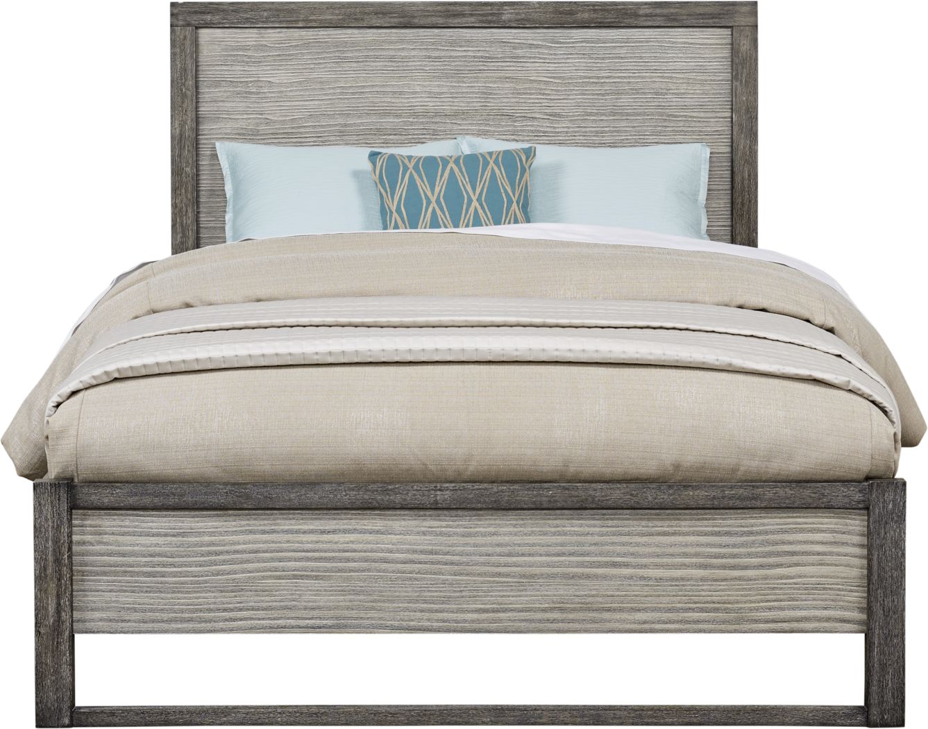 Abbott Gray 3 Pc Queen Panel Bed Rooms To Go