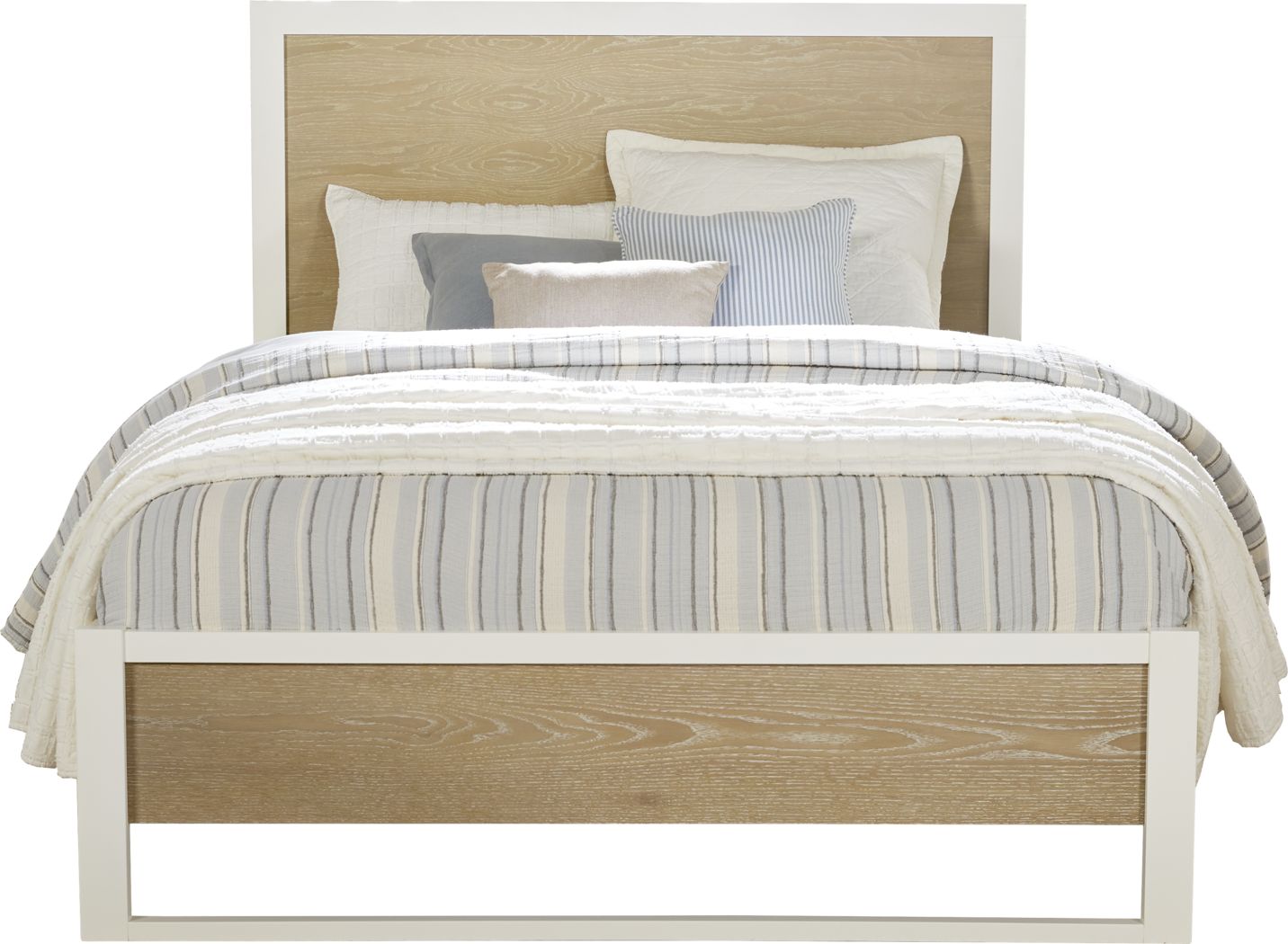 Abbott White 3 Pc King Panel Bed Rooms To Go