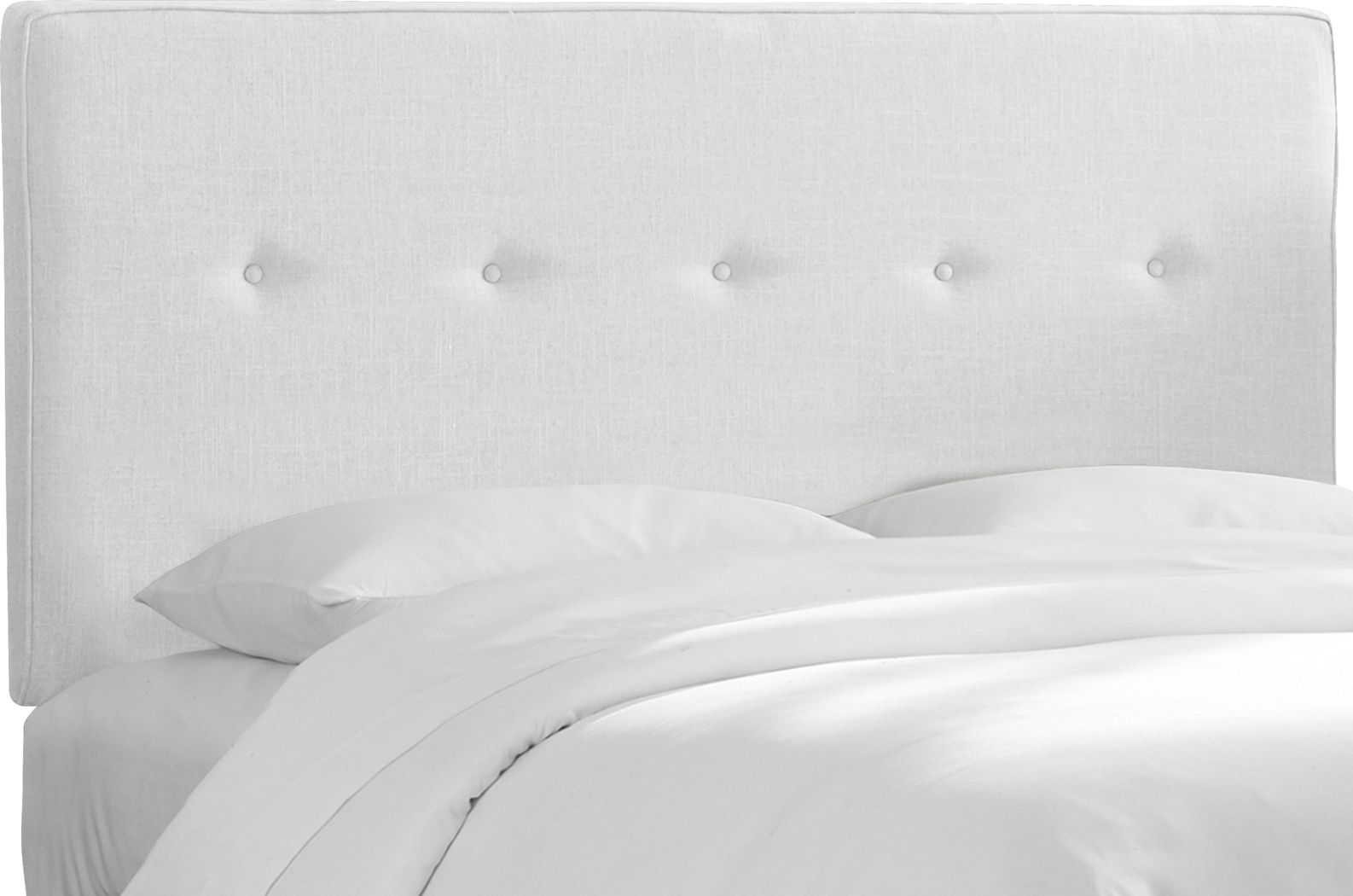 White Headboards Tufted Upholstered King Queen Sized