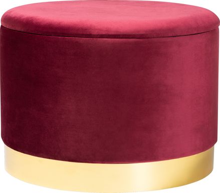 Ailanthus Red Ottoman