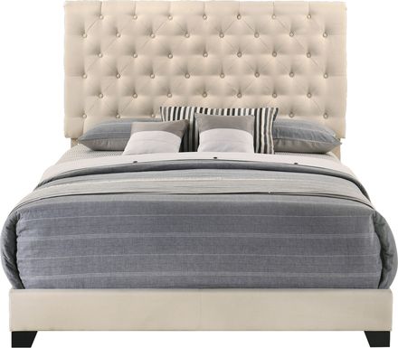 Albritt Beige 3 Pc Queen Upholstered Bed