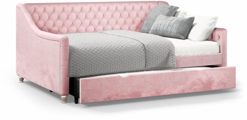 Alena Pink 4 Pc Full Daybed with Twin Storage Trundle