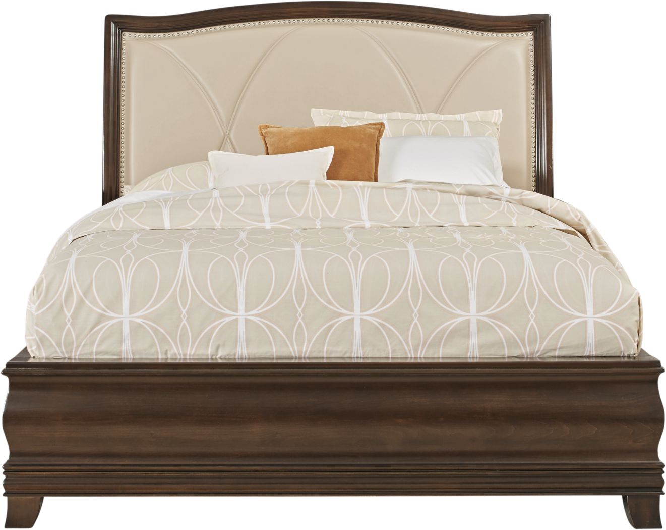 Cherry King Size Beds Frames, Cherry Wood King Size Bed Frame With Headboard