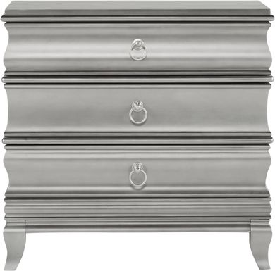 Alexi Silver Nightstand