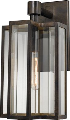 Allenwood Brown Large Outdoor Wall Sconce