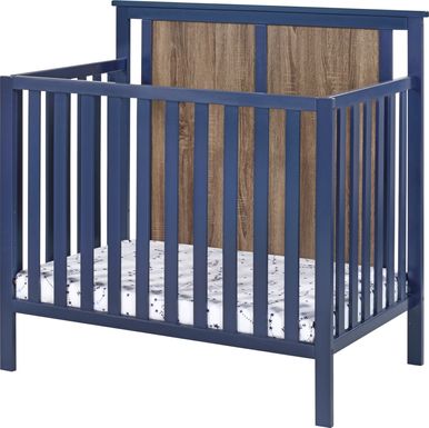 Allsky Blue Crib with Mattress Pad