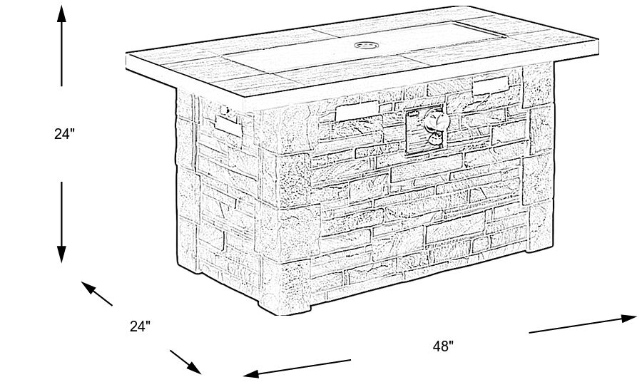 Alvarado Dark Gray Outdoor Fire Pit Rooms To Go