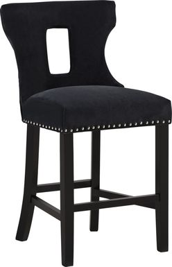 Andalasia Black Counter Height Stool