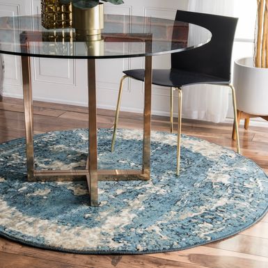 Round dining room rug