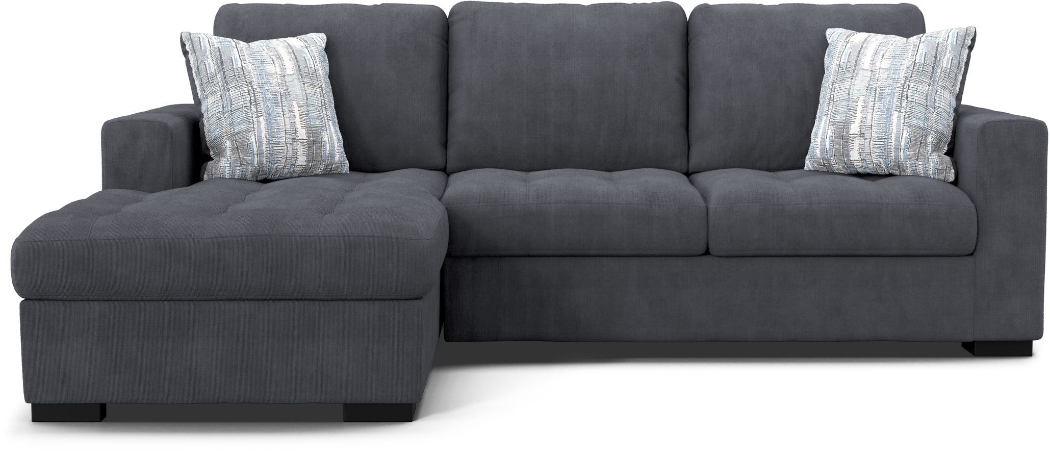 Sectional Sleeper Sofa Beds Sectional With Pull Out Bed   Angelino Heights Blue 2 Pc Sleeper Sectional 1689303P Grid Image Item