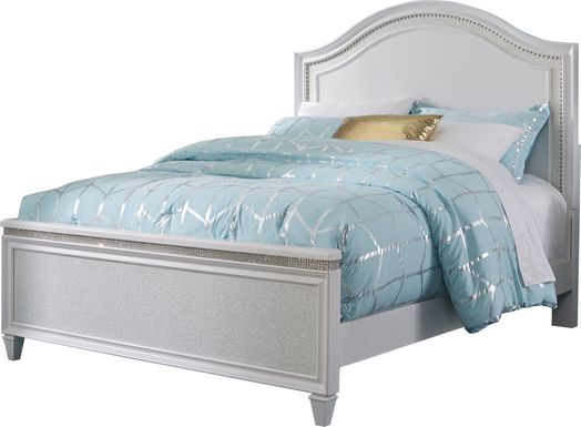 Angelique White 3 Pc Full Panel Bed