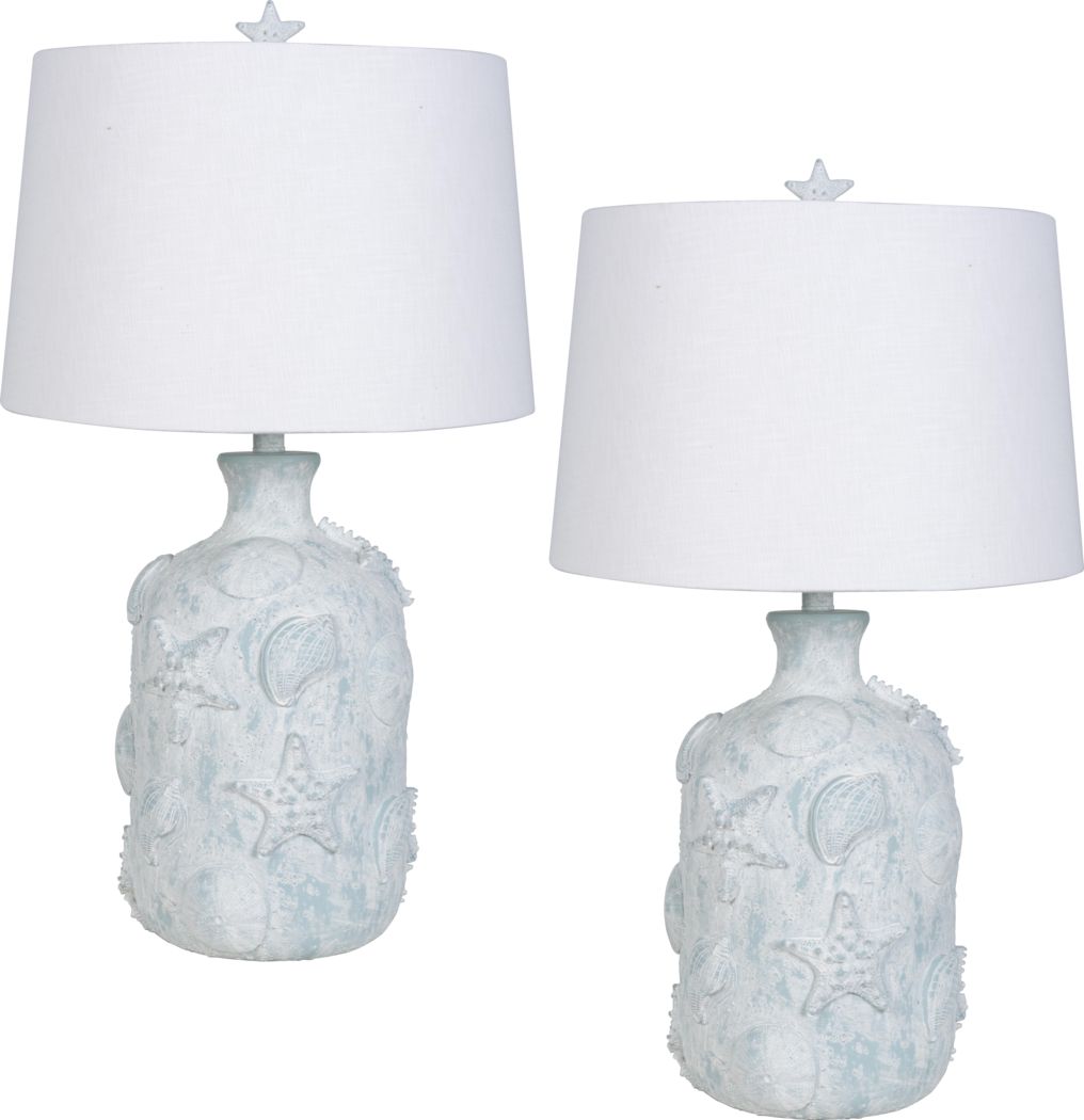Argay Blue Lamp, Set of 2 Rooms To Go