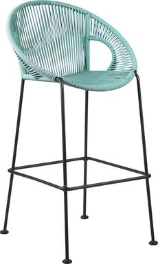 Ariael Green Outdoor Counter Height Stool