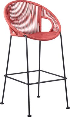 Ariael Red Outdoor Barstool