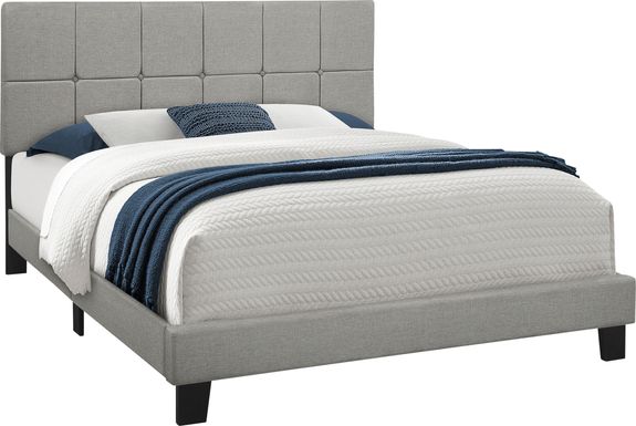 Aripeka Gray Queen Upholstered Bed