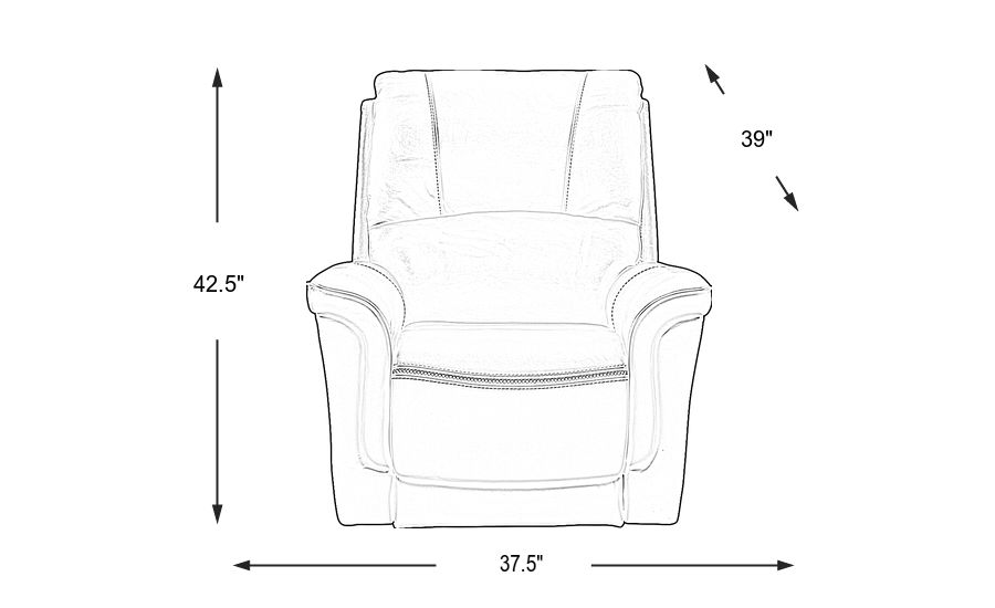 Armano Red Triple Power Leather Recliner Rooms To Go