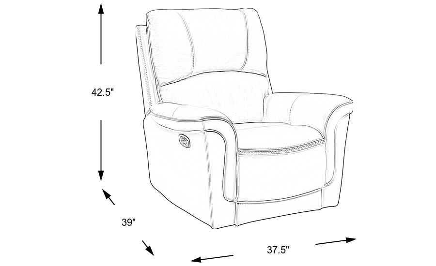Armano Stone Triple Power Leather Recliner Rooms To Go