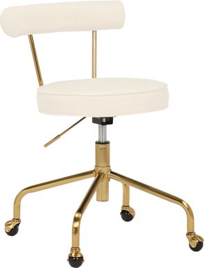 Asled Cream Office Chair