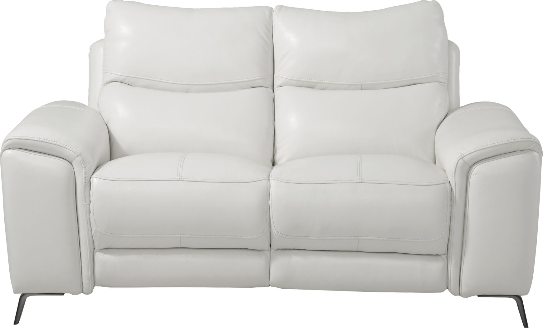 Astoria Heights White Leather Living Room Set