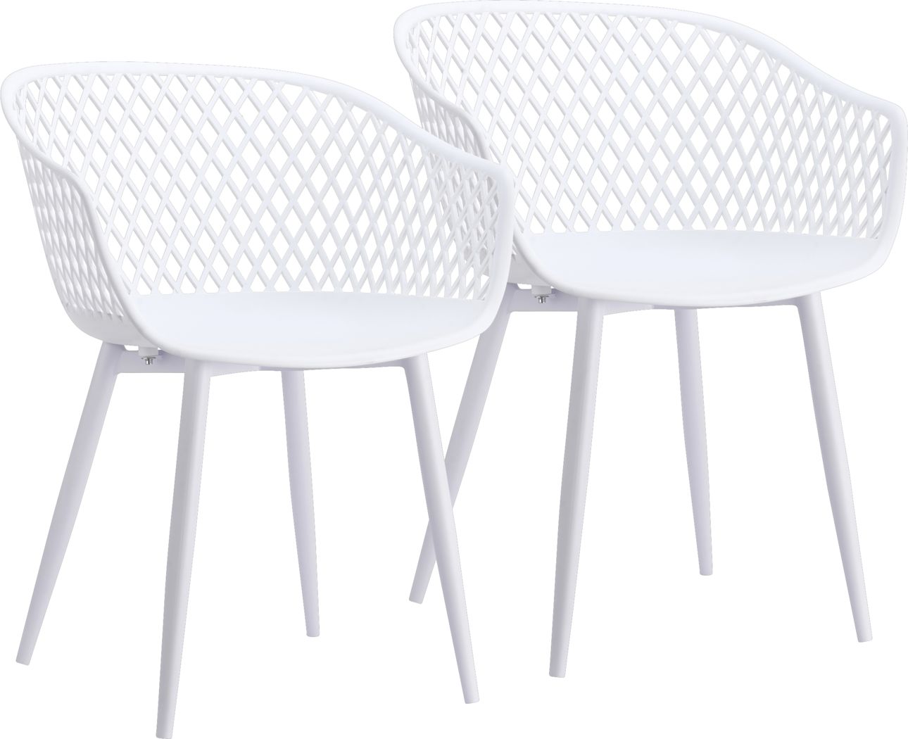 Auraria White Outdoor Arm Chair, Set of 2 Rooms To Go