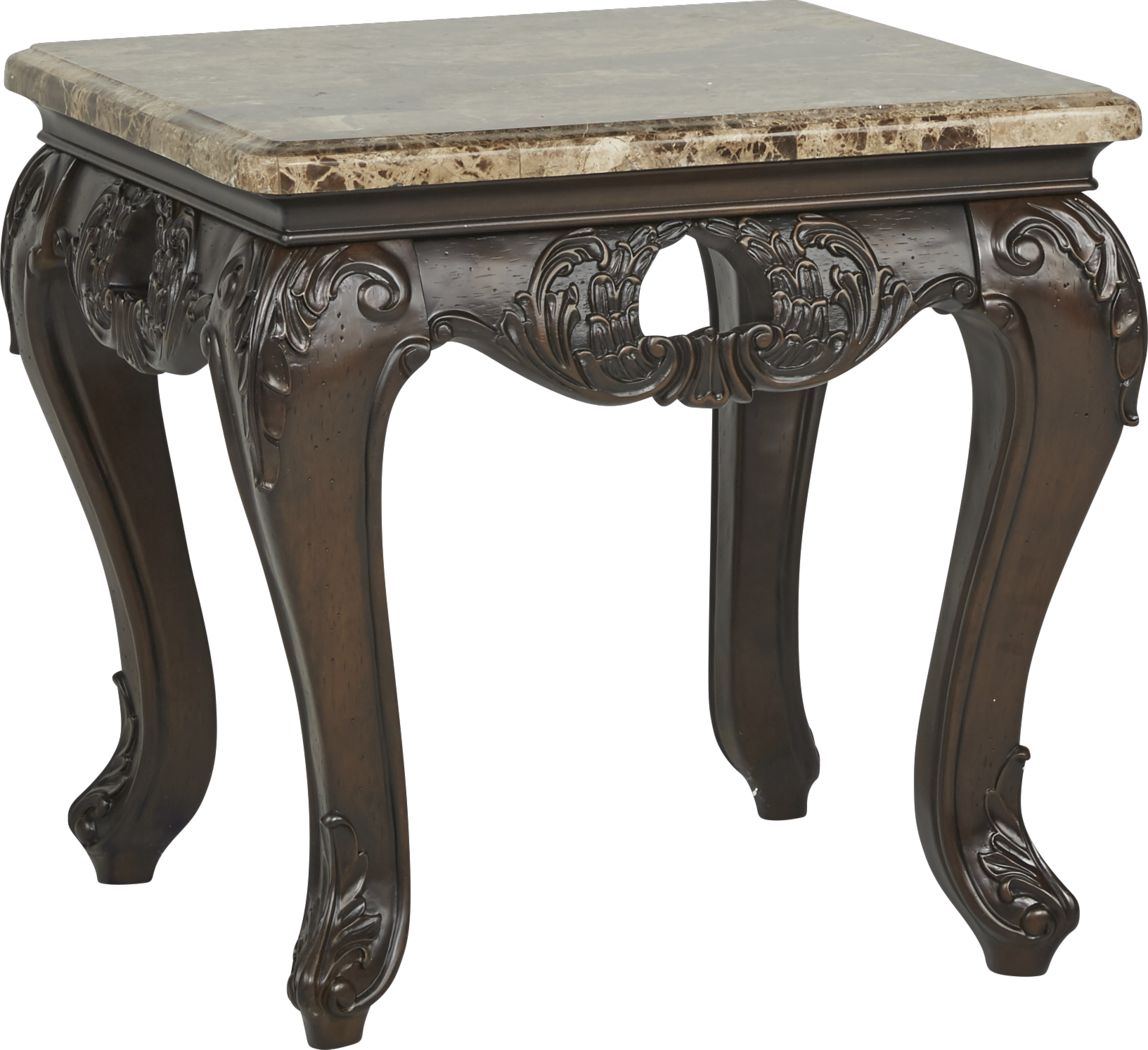 Ava Cherry End Table Rooms To Go