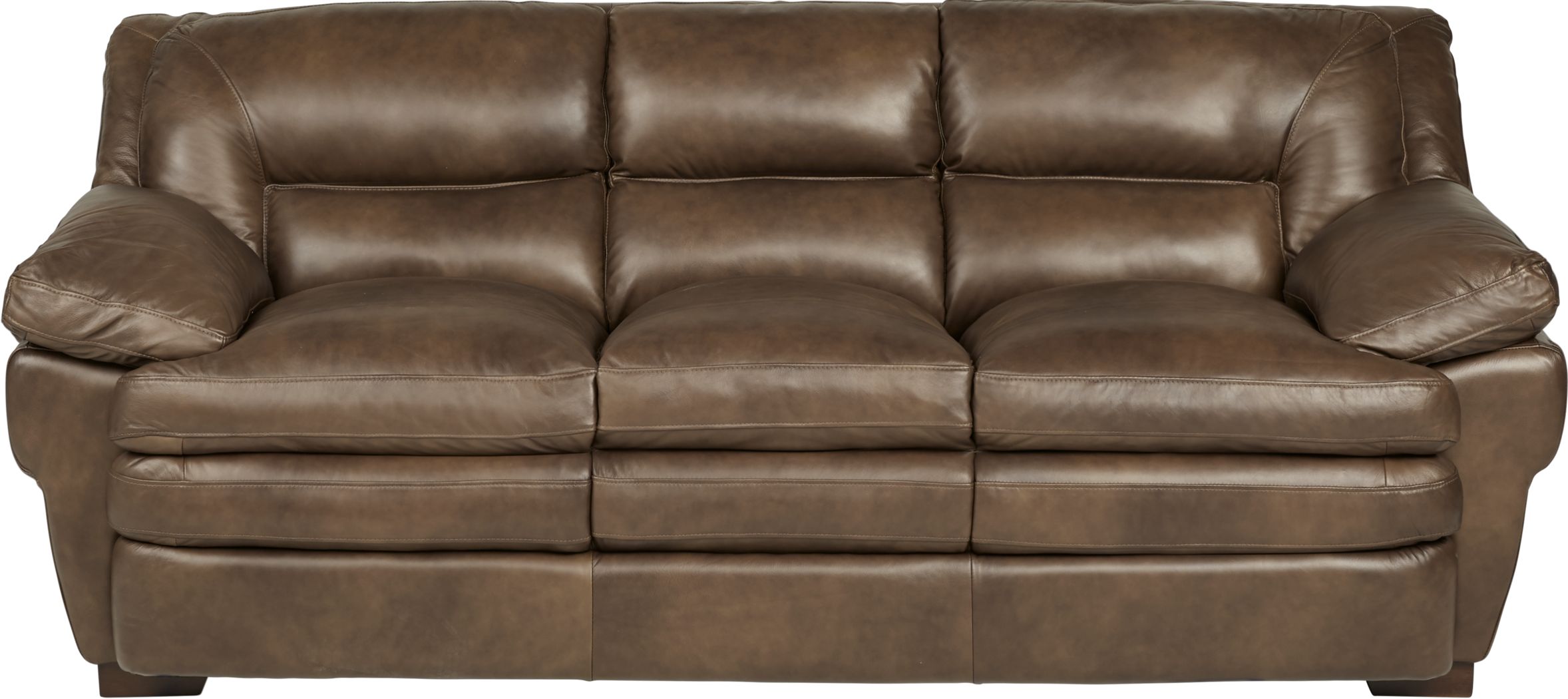 aventino tobacco leather sofa