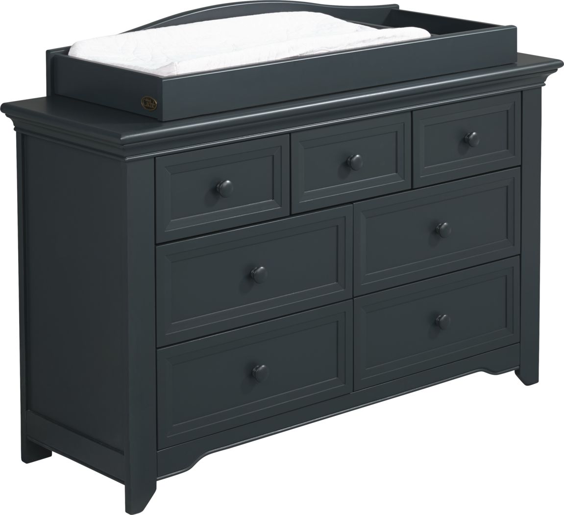 black baby changing table dresser