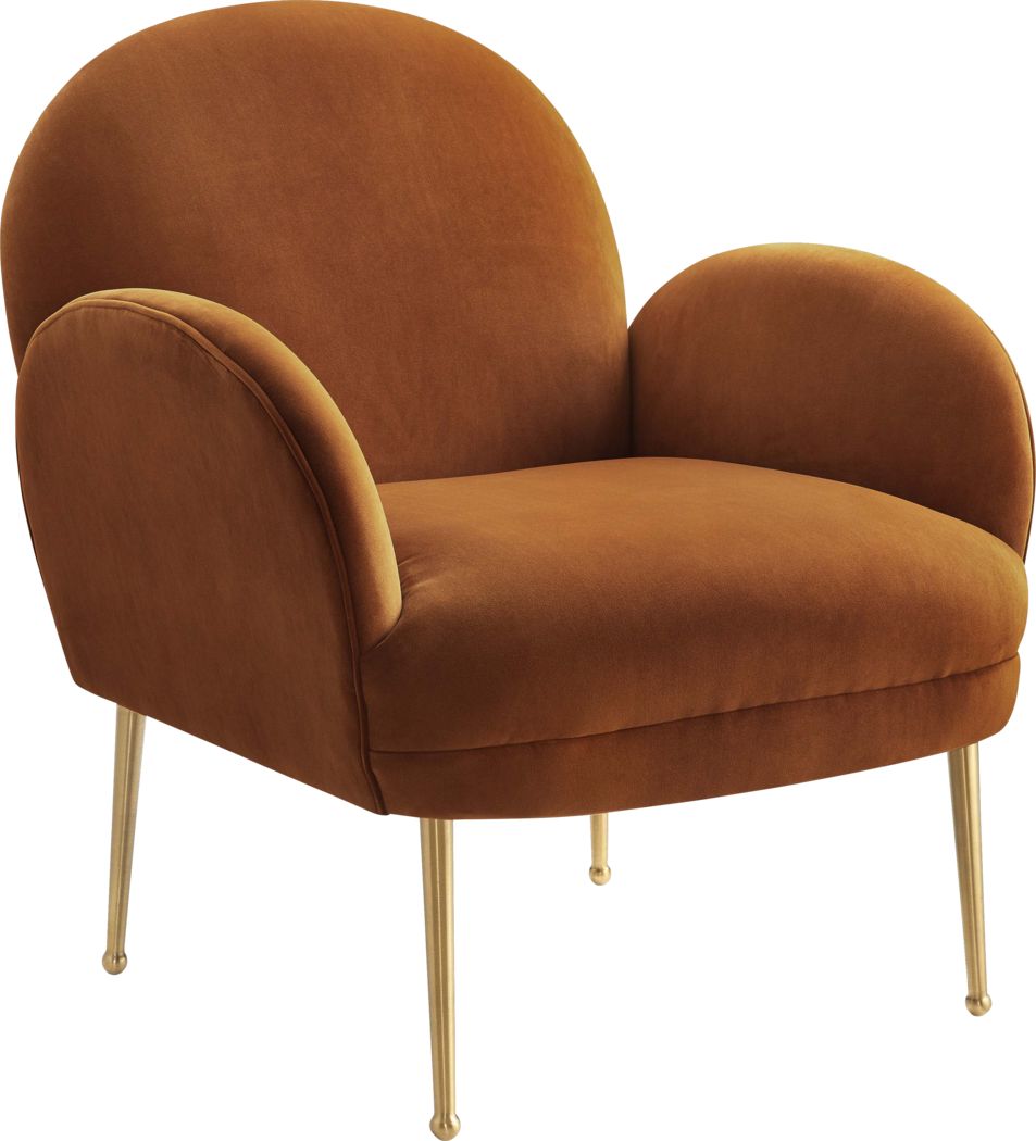 Baffi Cognac Accent Chair - Rooms To Go