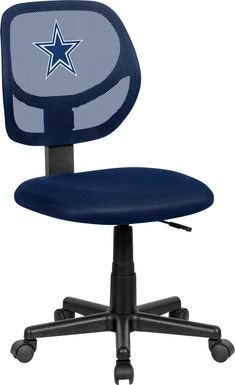 Ball Hacker NFL Dallas Cowboys Navy Desk Chair